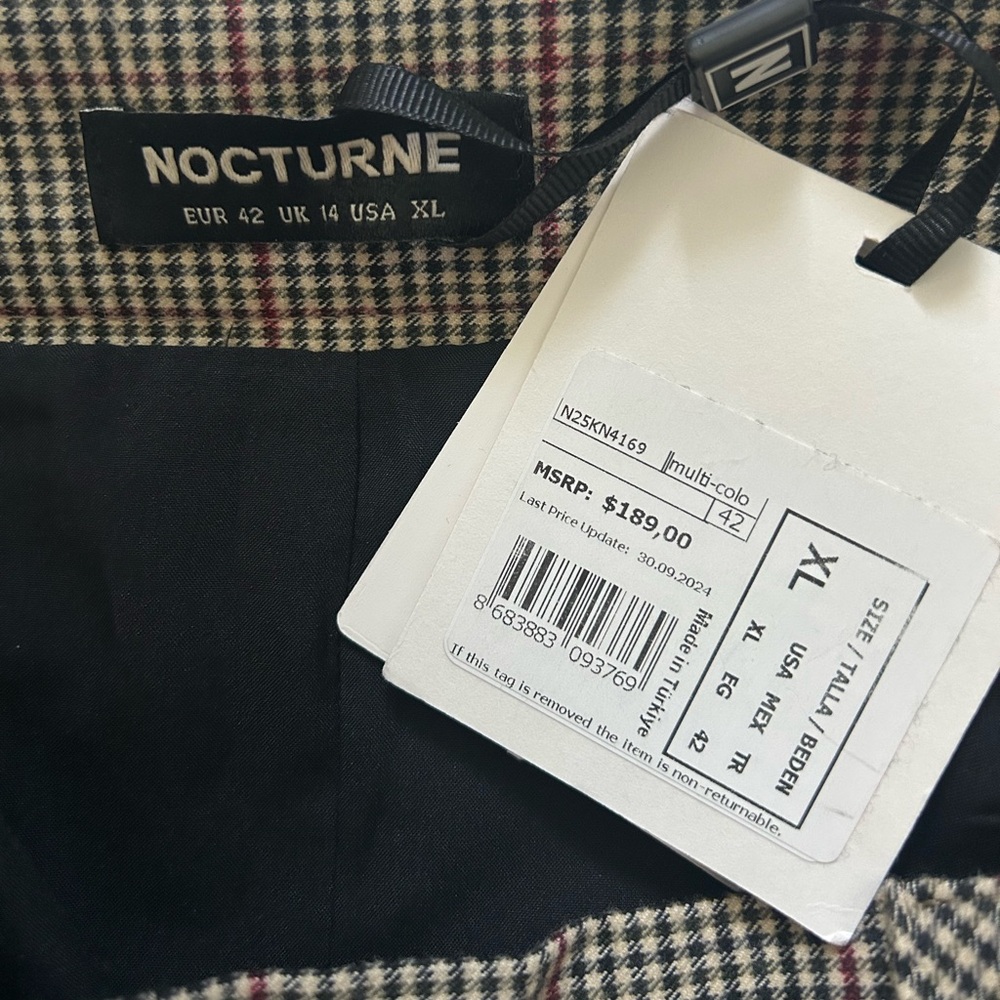 Nocturne | plaid pattern midi skirt - Picture 9 of 13